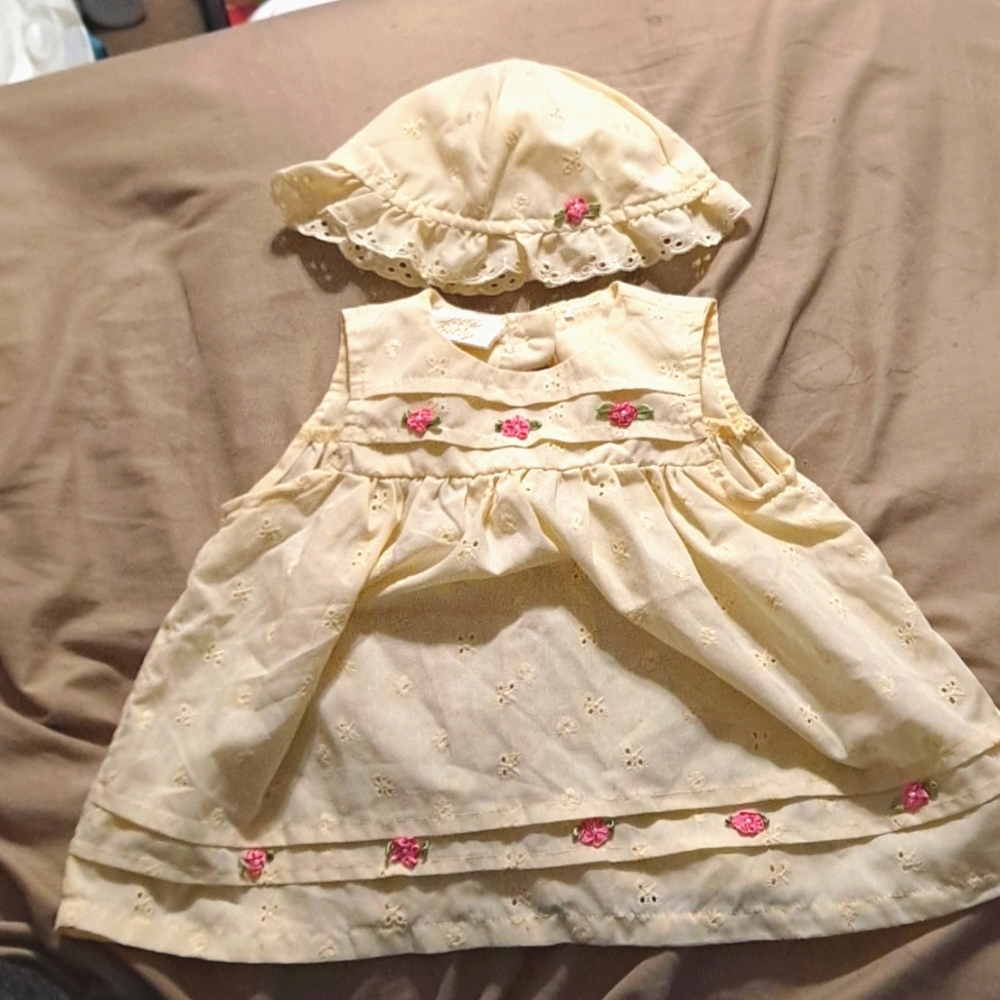 Little Bitty dress and hat set